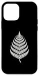 Coque pour iPhone 12 mini Silver Fern Leaf Nouvelle-Zélande Rugby Kiwi Land Aotearoa NZ