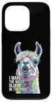 iPhone 13 Pro Funny Llama "I Make the Water Blue" Pool Party Joke Case