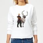 Frozen 2 Sven And Kristoff Women's Sweatshirt - White - L - Blanc