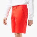 Lacoste Mens Slim Fit Stretch Cotton Bermuda Shorts in Orange material_cotton - Size 42 inch