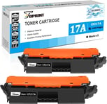 17A Cf217A Avec Puce Compatibles Cartouches De Toner Cartouches D'Impression 2 Noir 1600 Pages Pour Imprimante Hp Laserjet Pro M102A, M102W, M104A, Mfp M130A, M130Fn, M130Fw, M132A[DYJ071118]