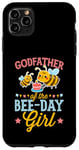 Coque pour iPhone 11 Pro Max Fête d'anniversaire sur le thème du parrain de l'abeille pour fille