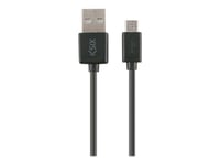 Ksix Mobile Tech - Câble USB - Micro-USB Type B (M) pour USB (M) - 1 m - noir