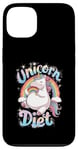 Coque pour iPhone 13 Unicorn Diet Magical Rainbow Unicorn Princess