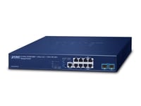 Planet L3 4-Port 10/100/1000T +, Håndtert, L3, Gigabit Ethernet (10/100/1000), Full Tosidig, Rack-Montering, 1U