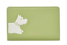 Radley Stamp Medium Green Leather Purse BNWT RRP £79 With Dust Bag