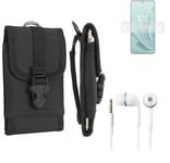 Holster for OnePlus Ace 2V + EARPHONES belt bag pouch sleeve case Outdoor Protec