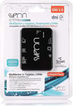 Sveon 7-Slot Smart Multi Card Reader USB - DNI 3.0 + Cards + SIM + CF - SCT016M