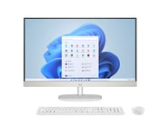 PC tout en un HP All-in-One 27-cr0045nf 27" AMD Ryzen™ 7 16 Go RAM 512 Go SSD Blanc