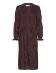 Cream Crhenva Shirt Dress Burgundy