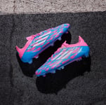 ADIDAS F50 ELITE FG SOLAR BLUE WHITE SOLAR PINK UK 8