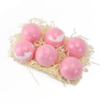 6pcs Bubble Bath Ball Vanilla Scents Skin Moisturizing Aromatherapy Salt Sho SDS