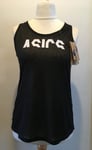 ASICS Womens ESNT GPX Knit Tank Top Small BNWT £21.95 Performance Black/White