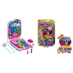 Polly Pocket Koala Adventures Wearable Purse Compact, GXC95 & Corgi Cuddles Compact with Pet Hotel Theme, Micro Polly & Shani Dolls, 2 Dog Figures, Surprise Reveals, Gift for Ages 4Y+, GTN13