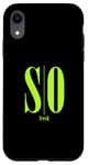 Coque pour iPhone XR Vert SO Fresh Green Graphic