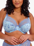 Elomi Lucie Floral Plunge Bra, Cornflower