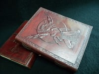 LILITH FAIRY - A5 Handmade Leather Journal Diary Pagan Wicca Book of Shadows