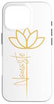 iPhone 16 Pro Yoga Lotus Flower Namaste Sleek Case