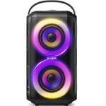 W-KING Enceinte Bluetooth Puissante avec 2 Haut-parleurs à Gamme Complète - Super Bass, Haut-Parleur d'extérieur Portable sans Fil 80W avec Lumières LED, Son 105 DB, IPX5, U-Disk, Carte TF, AUX, EQ