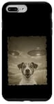 Coque pour iPhone 7 Plus/8 Plus Jack Russell Chien Selfie Vieux Téléphone Photo Drôle Observation OVNI