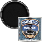 Hammerite Direct to Rust Metal Paint - Hammered Black Finish 250ML 5084792