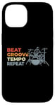 Coque pour iPhone 14 Batterie Motivation Musique Band Drummer Set