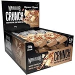 Warrior, CRUNCH - High Protein Bars - 20g Protein Each Bar - 12 Pack x 64g (White Choc Mocha)