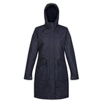 Regatta Rimona Veste à capuche Femme Imperméable et isolante avec Coutures cousues-collées Jackets Waterproof Insulated Femme Navy FR: XXS (Taille Fabricant: 8)