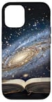 iPhone 15 Pro Book Galaxy Star Stars Pattern Print Case