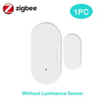 capteur d'ouverture/fermeture de porte/fenêtre intelligent,alarme de luminosité/Luminance intégrée,fonctionne avec Alexa Google Home,3.0 - Type Door Sensor 1pcs