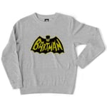 Teetown - Sweat Unisexe - Bartman - Superhero Batman Homer Lisa Marge Gotham Dark Knight - Coton Bio