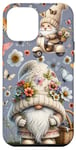 iPhone 15 Pro Max Cute Butterfly Accessories For Girls Floral Wildflower Gnome Case