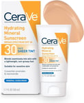 CeraVe Moisturizing Mineral Sunscreen Face Sheer Tint SPF 30 
