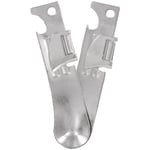 HIGHLANDER 3 IN 1 CAN BOTTLE OPENER CAMPING RUST RESISTANT STEEL SPOON TWIN PACK