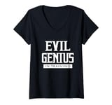 Womens Evil Genius In Training comic geek convention nerd V-Neck T-Shirt