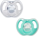 Tommee Tippee Ultralight Dummies 06 months 2 pack of one piece silicone BPA free