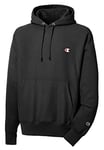 Champion Men's Reverse Weave Pullover Hoodie Print, Black, X-Large