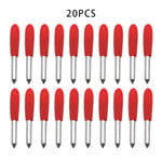 20PCS Red Cricut  lame de coupe en vinyle, 30/45/60 degrés, avec traceur, pour outil de sculpture, fraise ""Nipseyteko