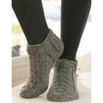 Leaf Ankle Socks by DROPS Design - Sokker Strikkeoppskrift str. 35 - 4 - 41/43