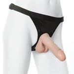 Vac-U-Lock 7" Realistic Cock Strap-On Penis Dildo Unisex Adjustable Sex Harness