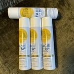 Bondi Sands SPF 50+ Fragrance Free Face Mist 60g X4 Cans