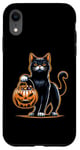 iPhone XR Black Cat Halloween Costume Pumpkin For Women Case