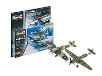 Revell Model Set- Model Combat Set Bf109G-10 & Maquette, 63710, Non laqué, STK