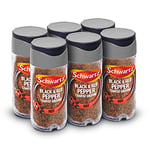 Schwartz Black & Red Pepper Course Ground 45 G | Jar | Pack of 6 | Deep & Warm Flavour | Adds a Spicy Kick | Versatile Ingredient