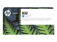 Hp 832 - 1 L - Cyan - Original - Bläckpatron - För Latex 630 W, 630 W Print And Cut Plus Solution, 700, 700 W, 800, 800 W