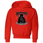 Star Wars Darth Vader Humbug Kids' Christmas Hoodie - Red - 7-8 ans - Rouge