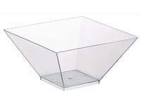 Salladsskål Kubisk Kristallskål 550Ml 130X130x70mm 100St/Krt Transparent 1X1x1mm (100Ea)