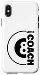 Coque pour iPhone X/XS Super entraineur billard sport simple coach de billard