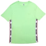 Moschino Mens Taped Hem Logo Green T-Shirt material_cotton - Size X-Large