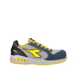 Diadora Run Airbox Chaussure, Noir/Jaune, 46 EU